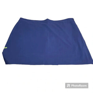 Empowered Performance blue/green pleated golf skort size 22 NWT